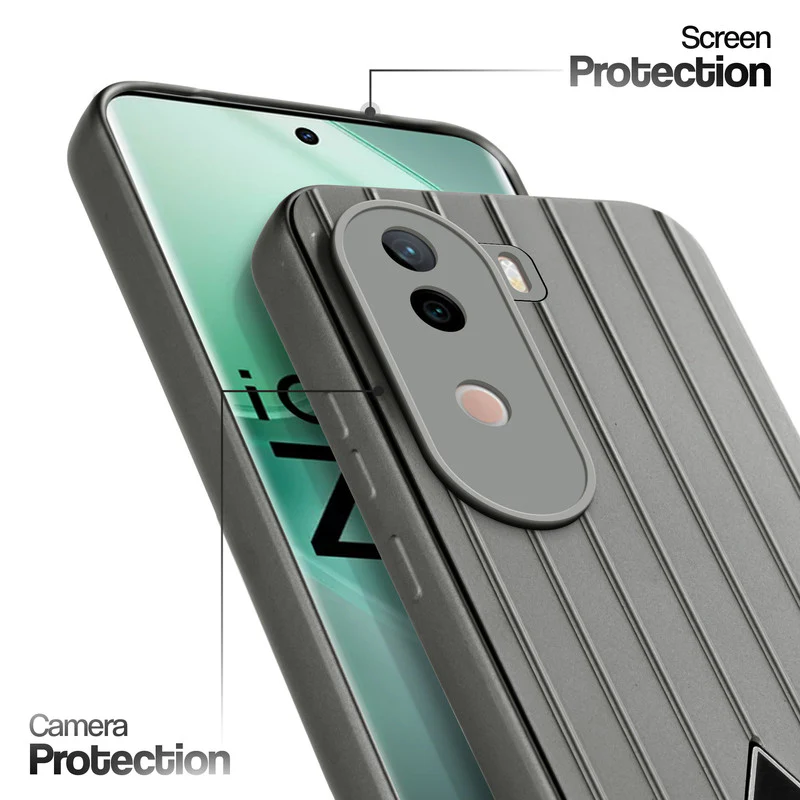 Glossy Matte Line Texture Back Cover for iQOO Z9s 5G - Image 24