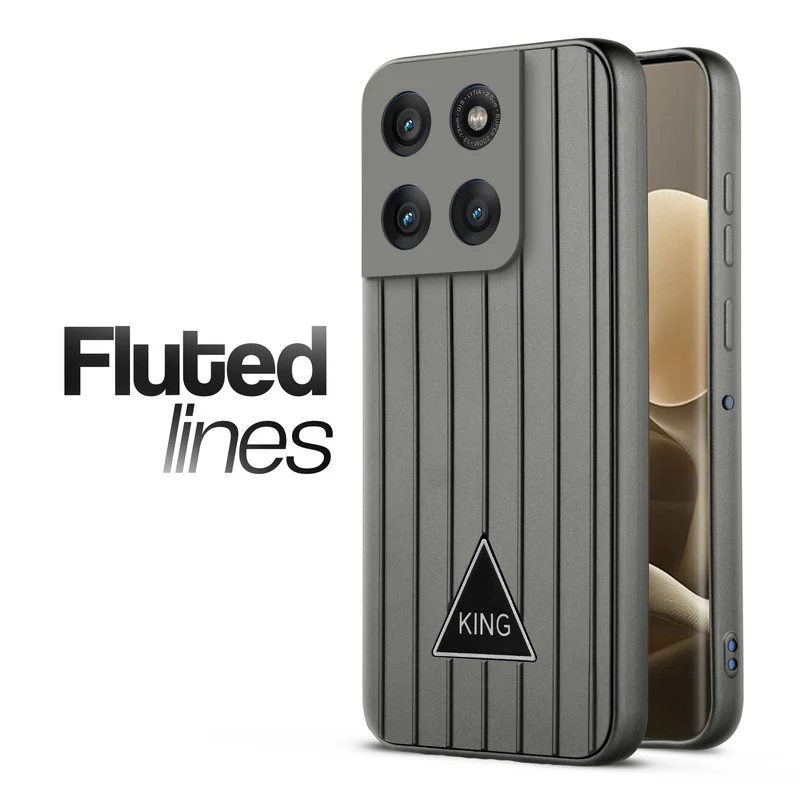 Glossy Matte Line Texture Back Cover for Motorola Moto Edge 60 5G - Image 36