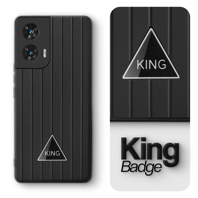 Glossy Matte Line Texture Back Cover for Motorola Moto G96 5G - Image 11