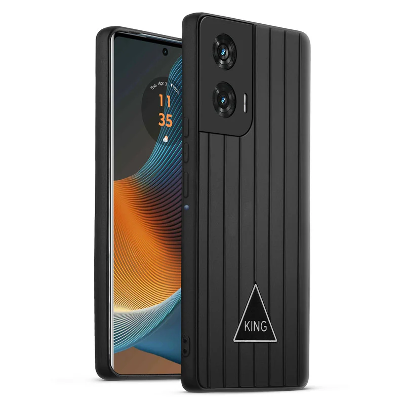 Glossy Matte Line Texture Back Cover for Motorola Moto G96 5G - Image 14