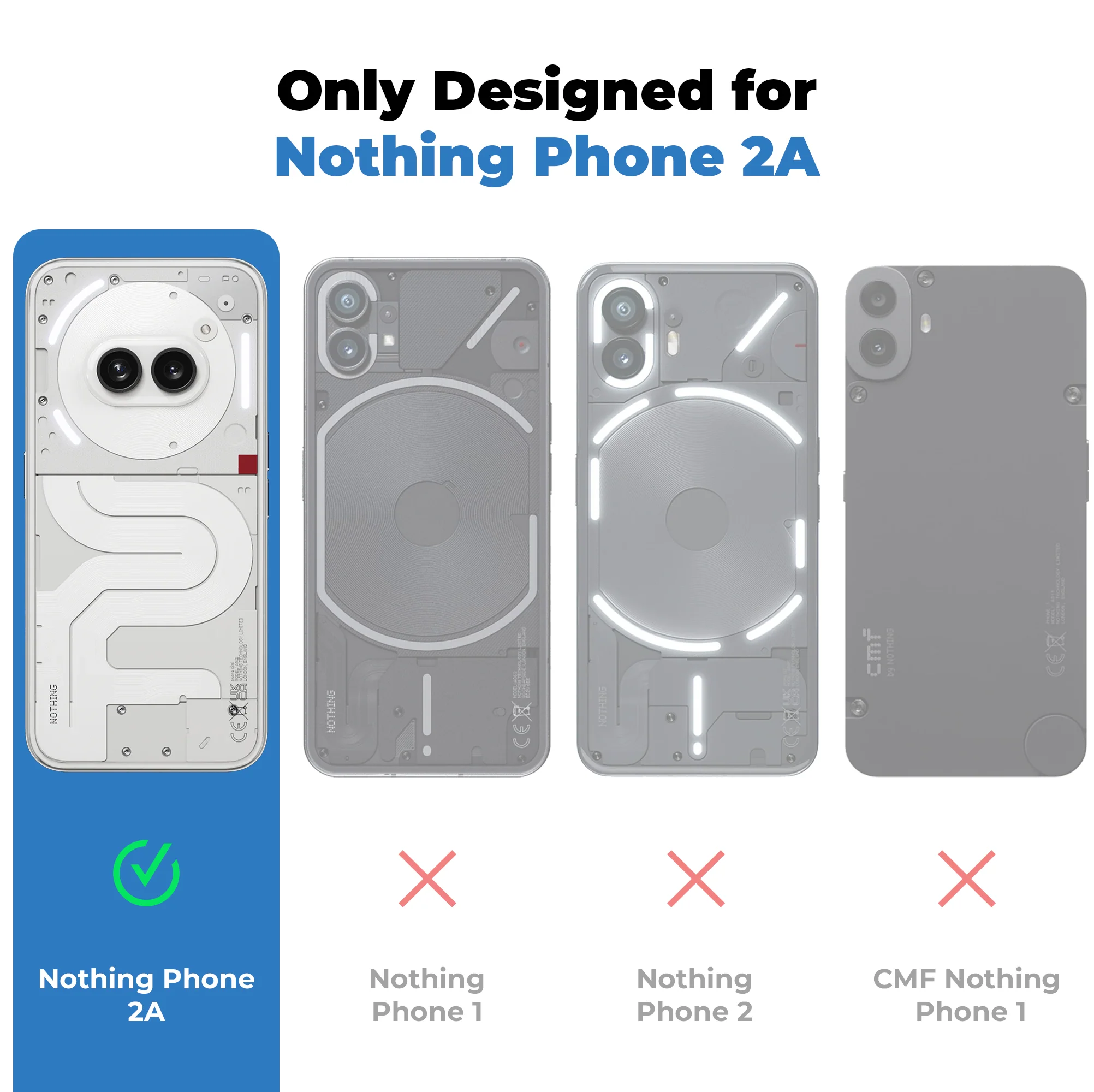 Glossy Matte Line Texture Back Cover for Nothing Phone 2A - Image 16