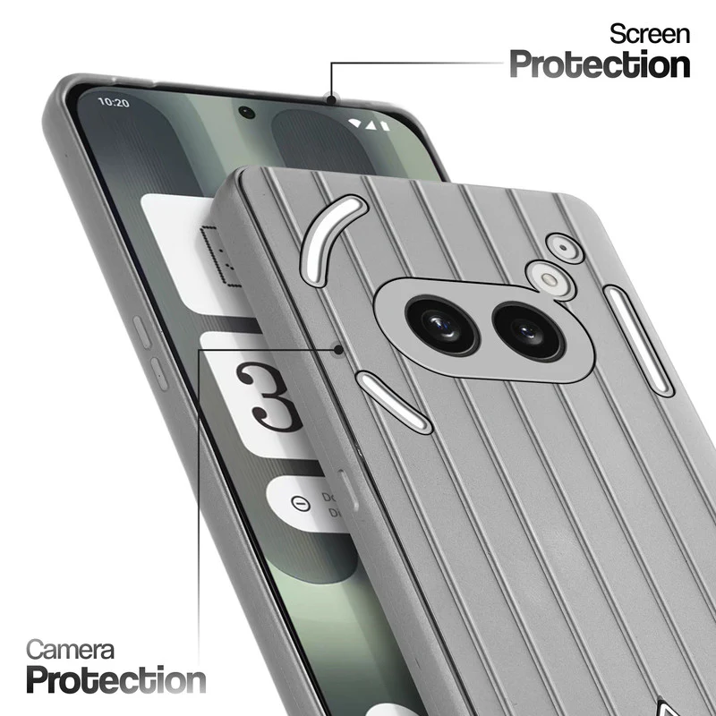 Glossy Matte Line Texture Back Cover for Nothing Phone 2A - Image 30