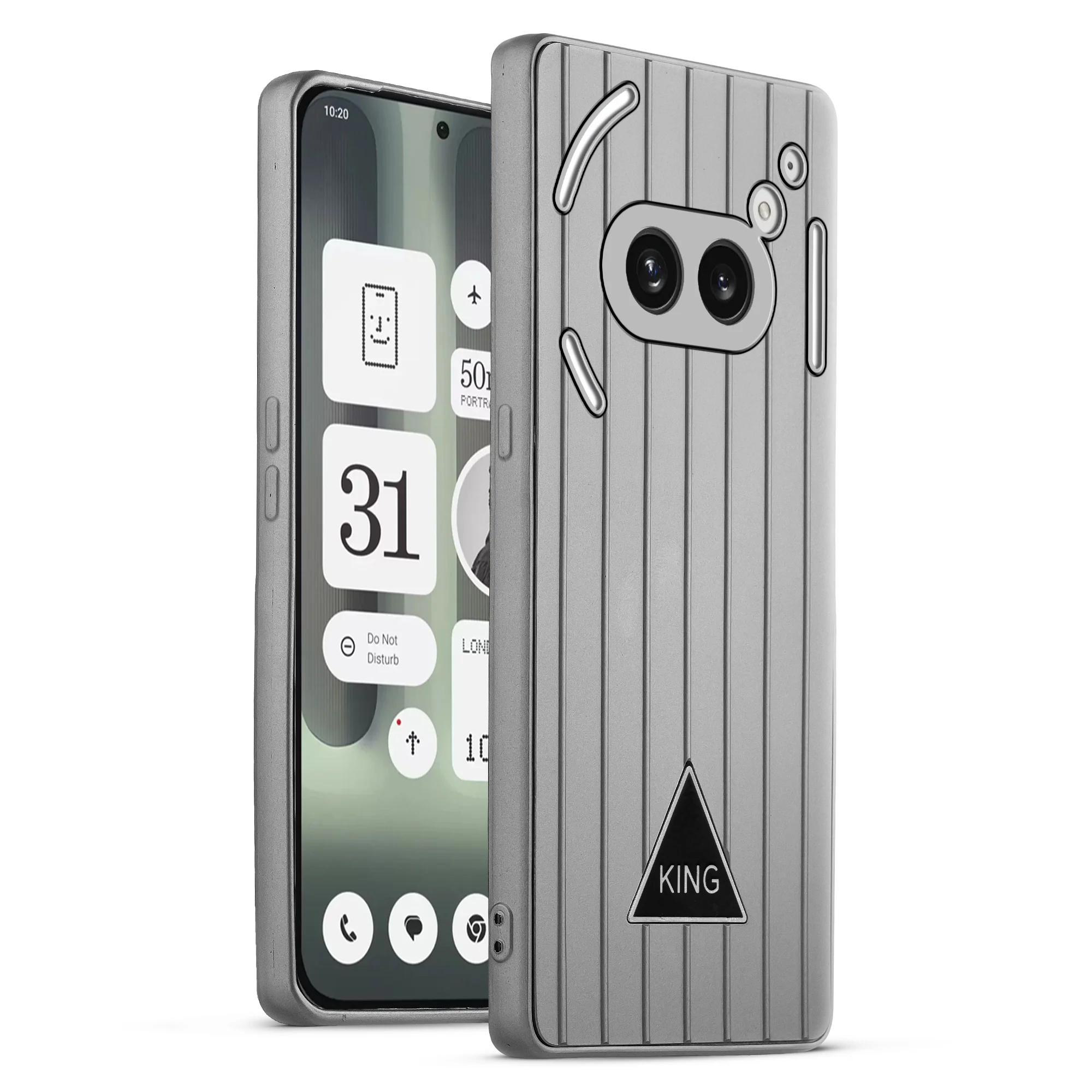 Glossy Matte Line Texture Back Cover for Nothing Phone 2A - Image 34