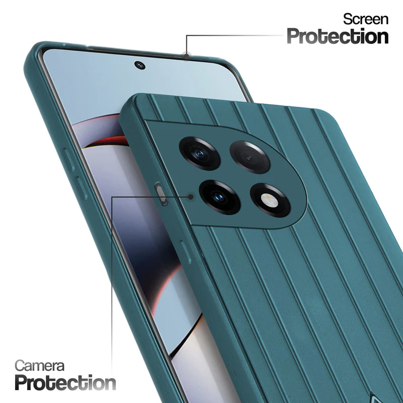 Glossy Matte Line Texture Back Cover for OnePlus 11R 5G - Image 3