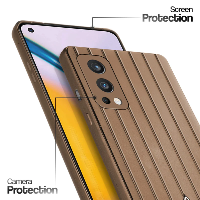 Glossy Matte Line Texture Back Cover for OnePlus Nord 2 5G - Image 17