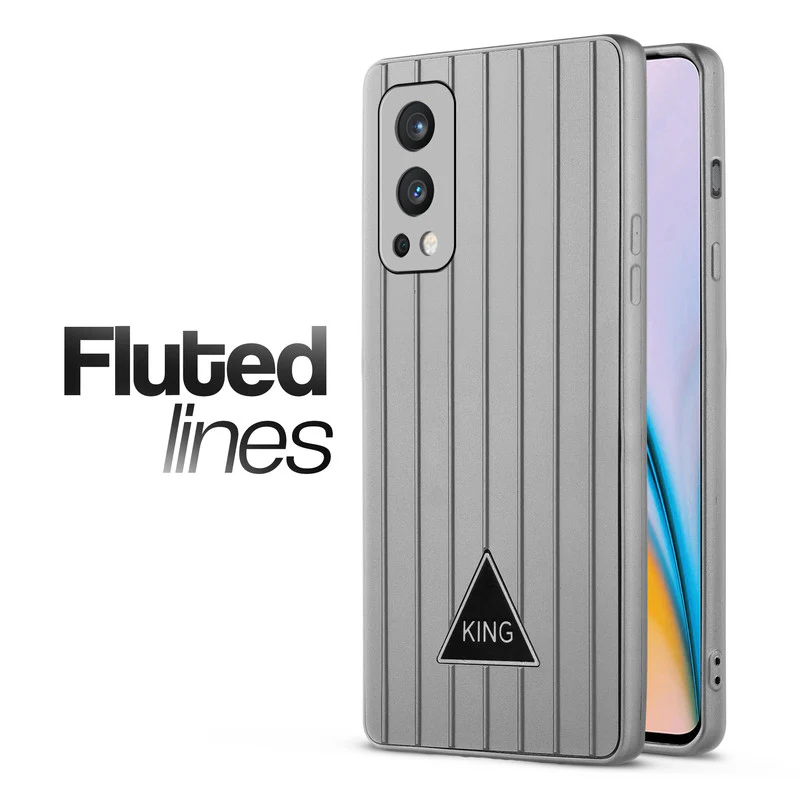 Glossy Matte Line Texture Back Cover for OnePlus Nord 2 5G - Image 29