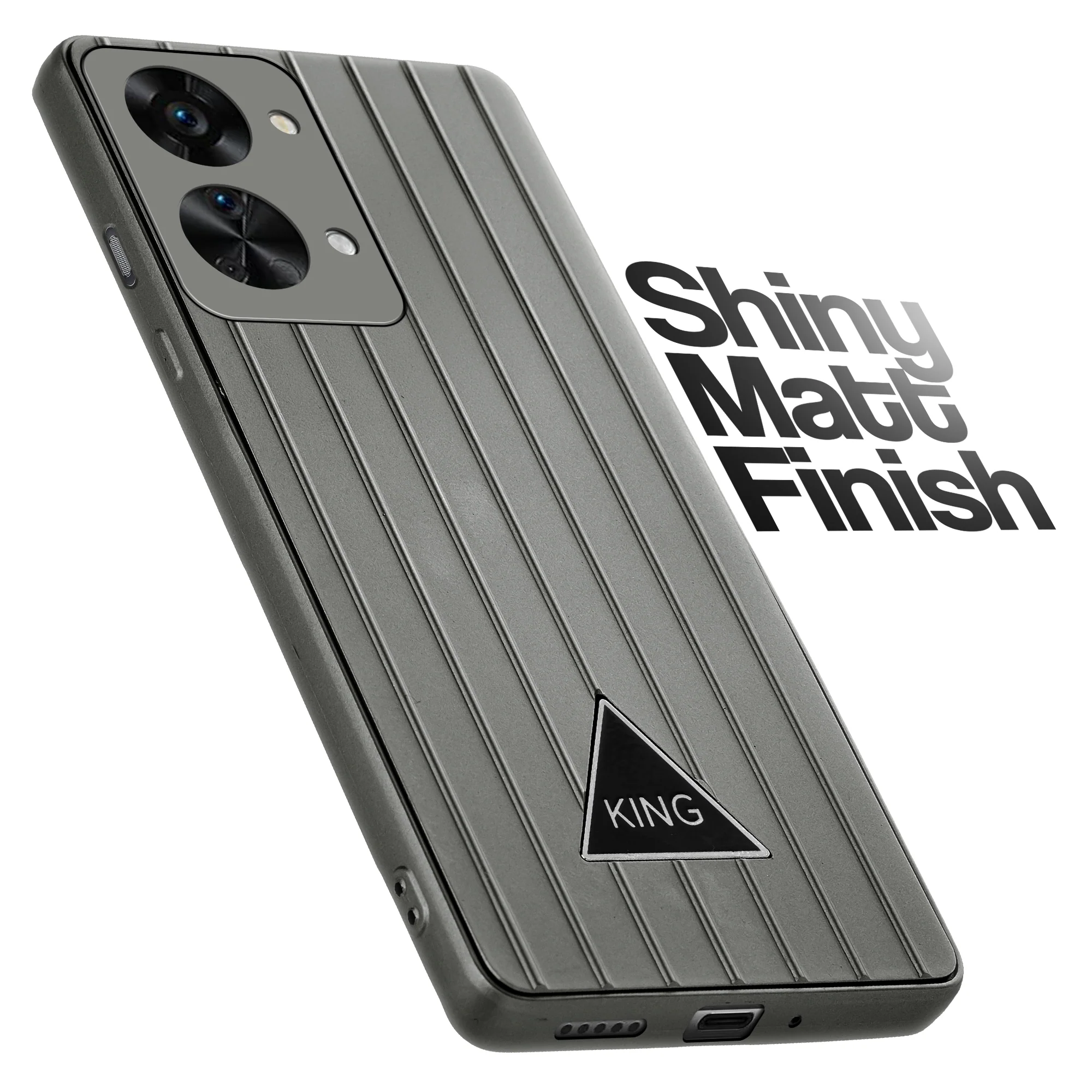Glossy Matte Line Texture Back Cover for OnePlus Nord 2T 5G - Image 27