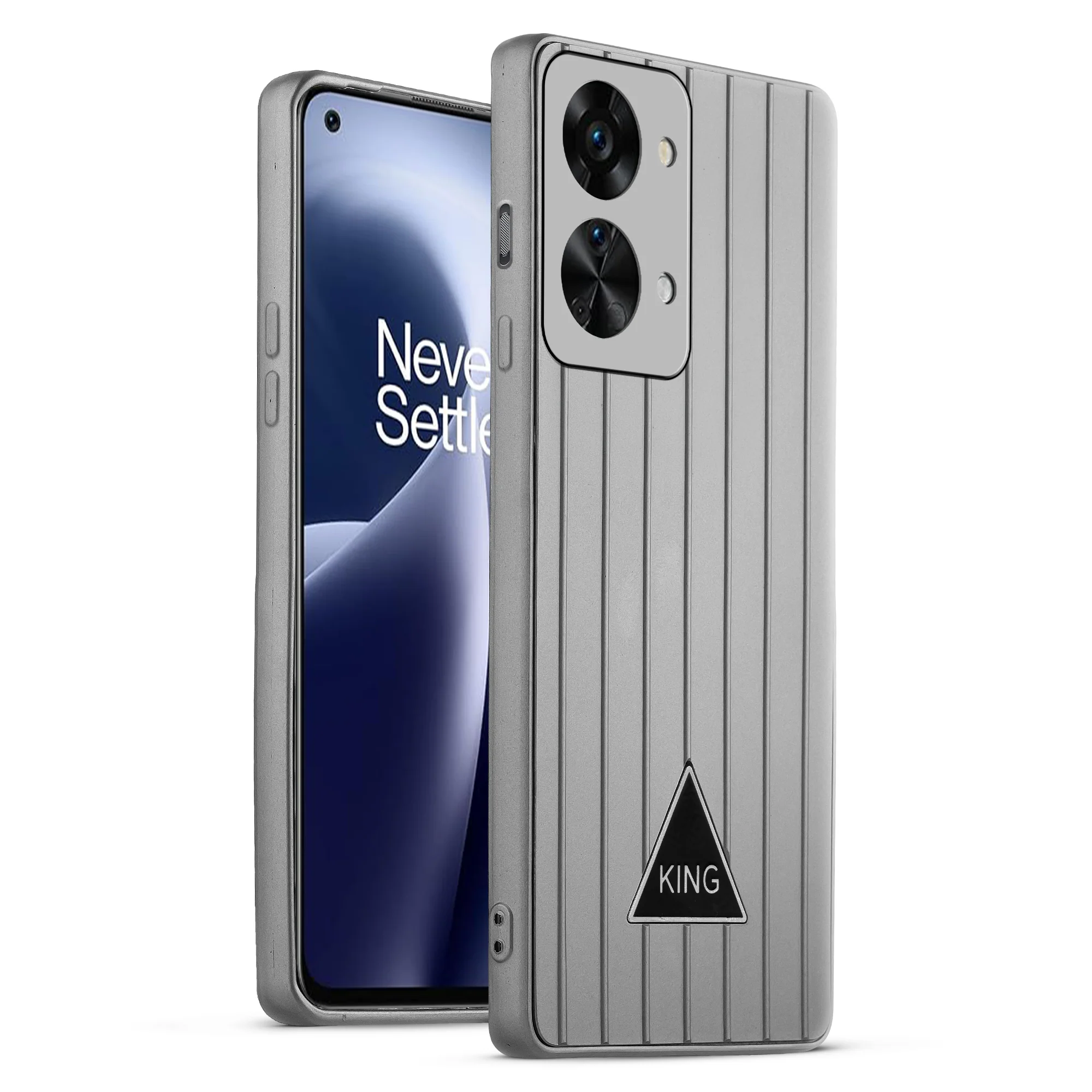 Glossy Matte Line Texture Back Cover for OnePlus Nord 2T 5G - Image 35
