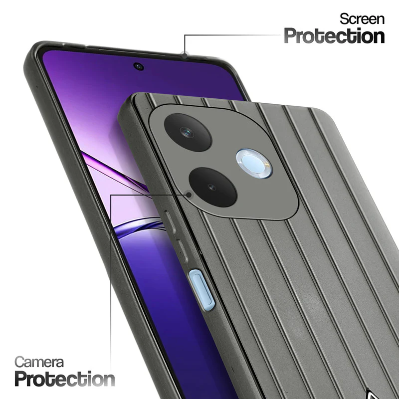 Glossy Matte Line Texture Back Cover for Oppo A5 Pro 5G - Image 24