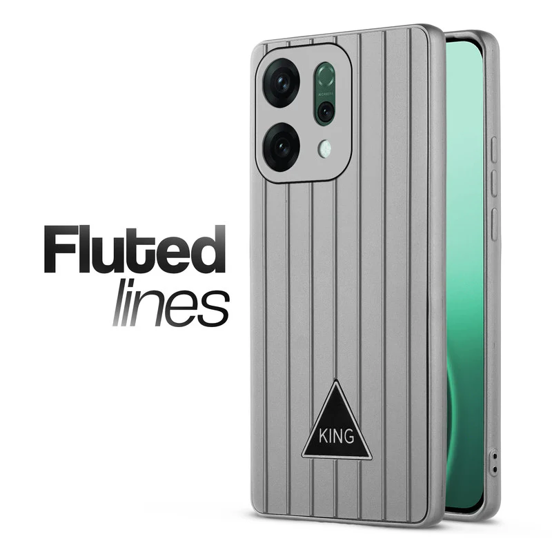 Glossy Matte Line Texture Back Cover for Oppo Reno 14 Pro 5G - Image 22