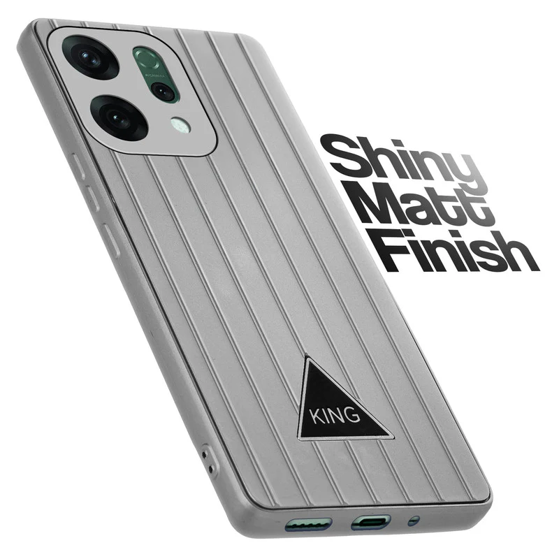 Glossy Matte Line Texture Back Cover for Oppo Reno 14 Pro 5G - Image 27