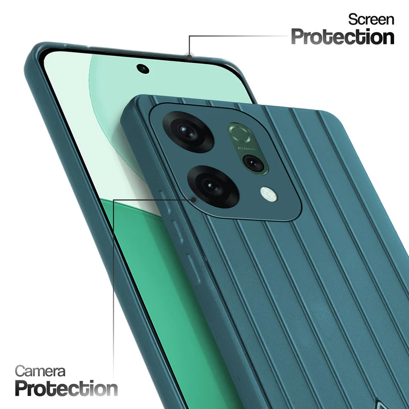 Glossy Matte Line Texture Back Cover for Oppo Reno 14 Pro 5G - Image 45