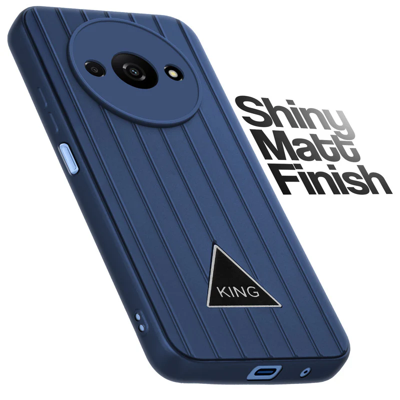 Glossy Matte Line Texture Back Cover for Poco C61 - Image 41