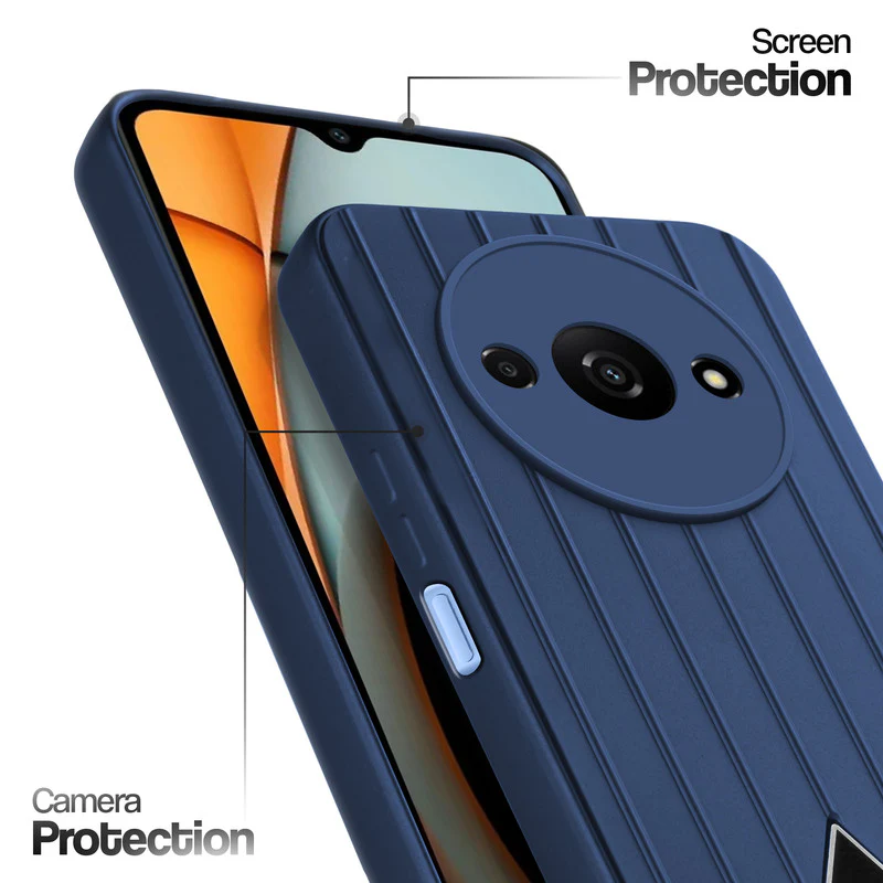 Glossy Matte Line Texture Back Cover for Redmi A3 2024 - Image 38