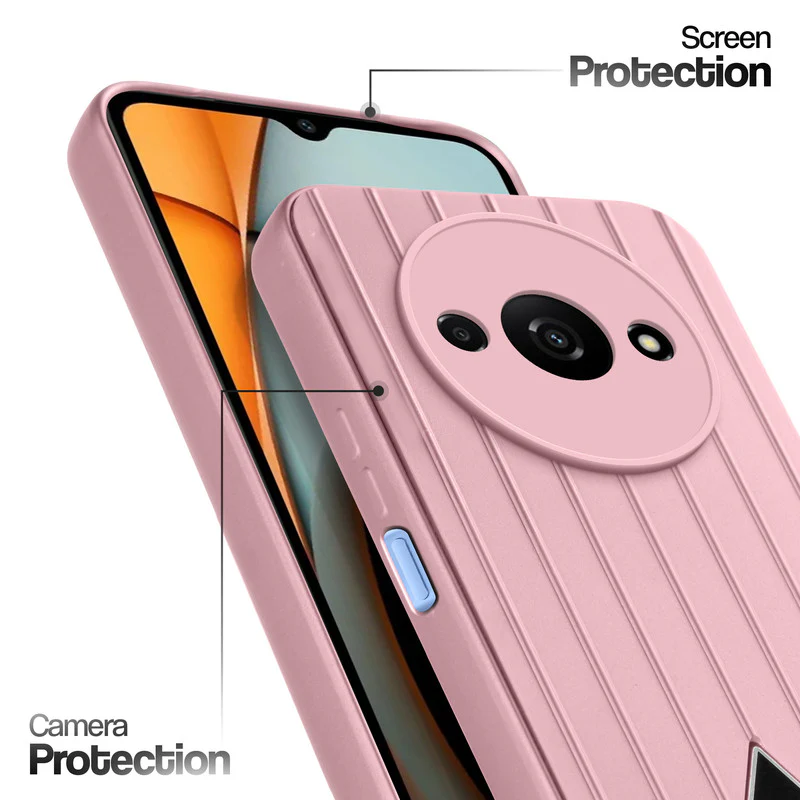 Glossy Matte Line Texture Back Cover for Redmi A3 2024 - Image 45