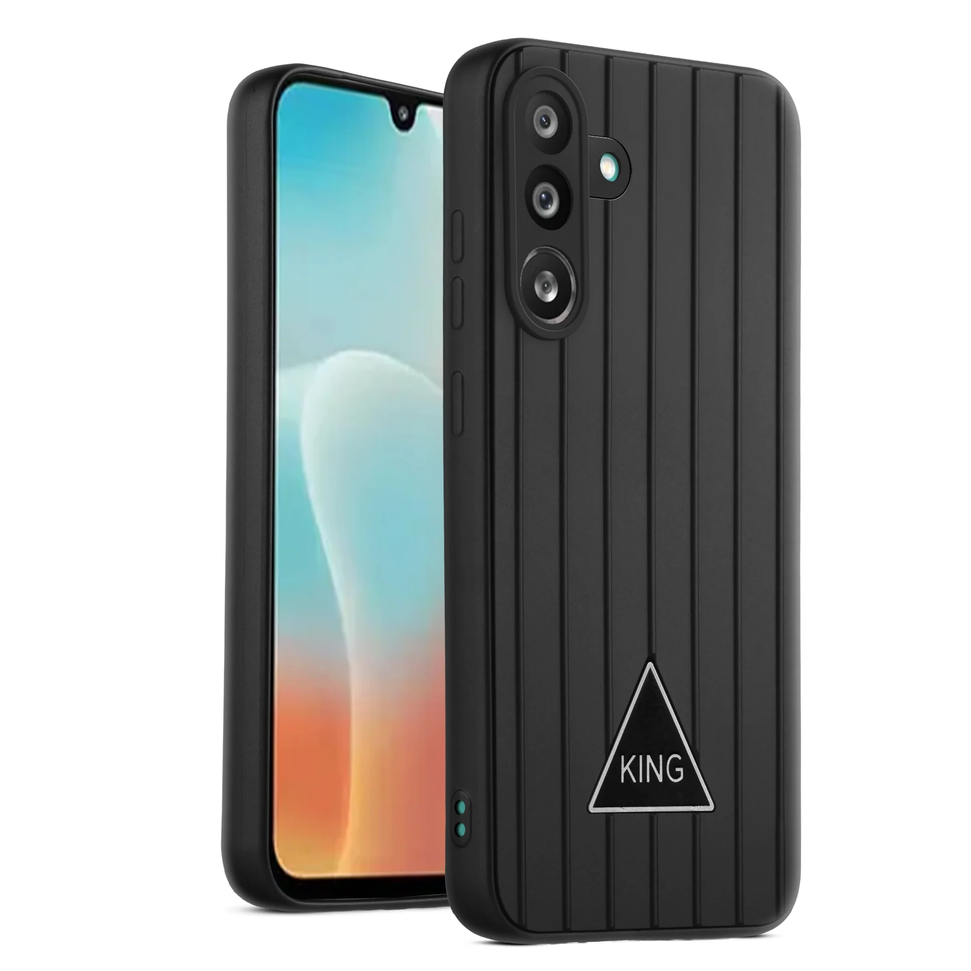 Glossy Matte Line Texture Back Cover for Samsung F56 5G - Image 14
