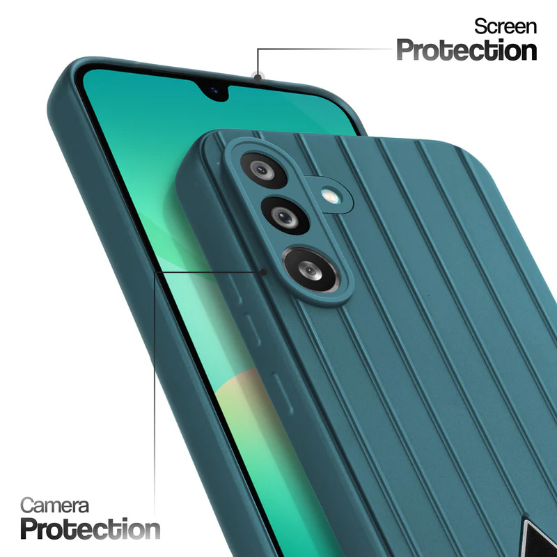 Glossy Matte Line Texture Back Cover for Samsung M56 5G - Image 3