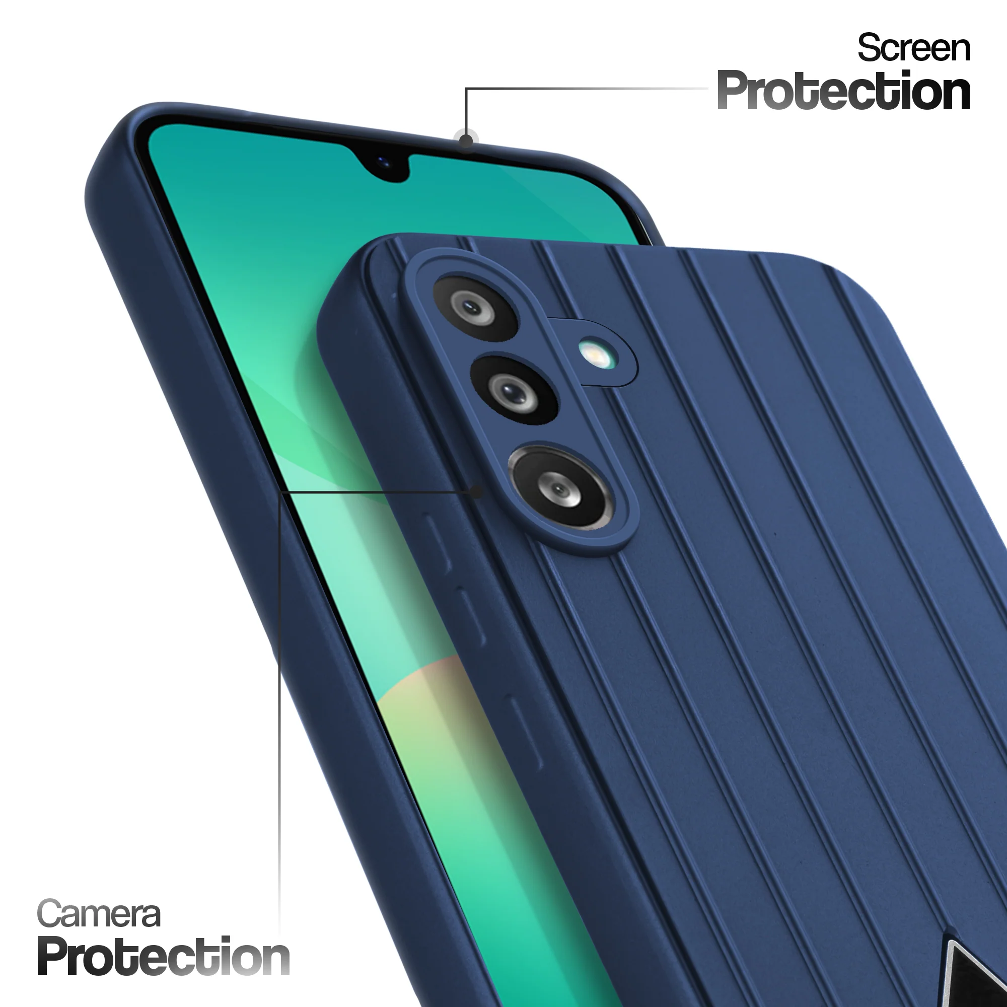 Glossy Matte Line Texture Back Cover for Samsung M56 5G - Image 31