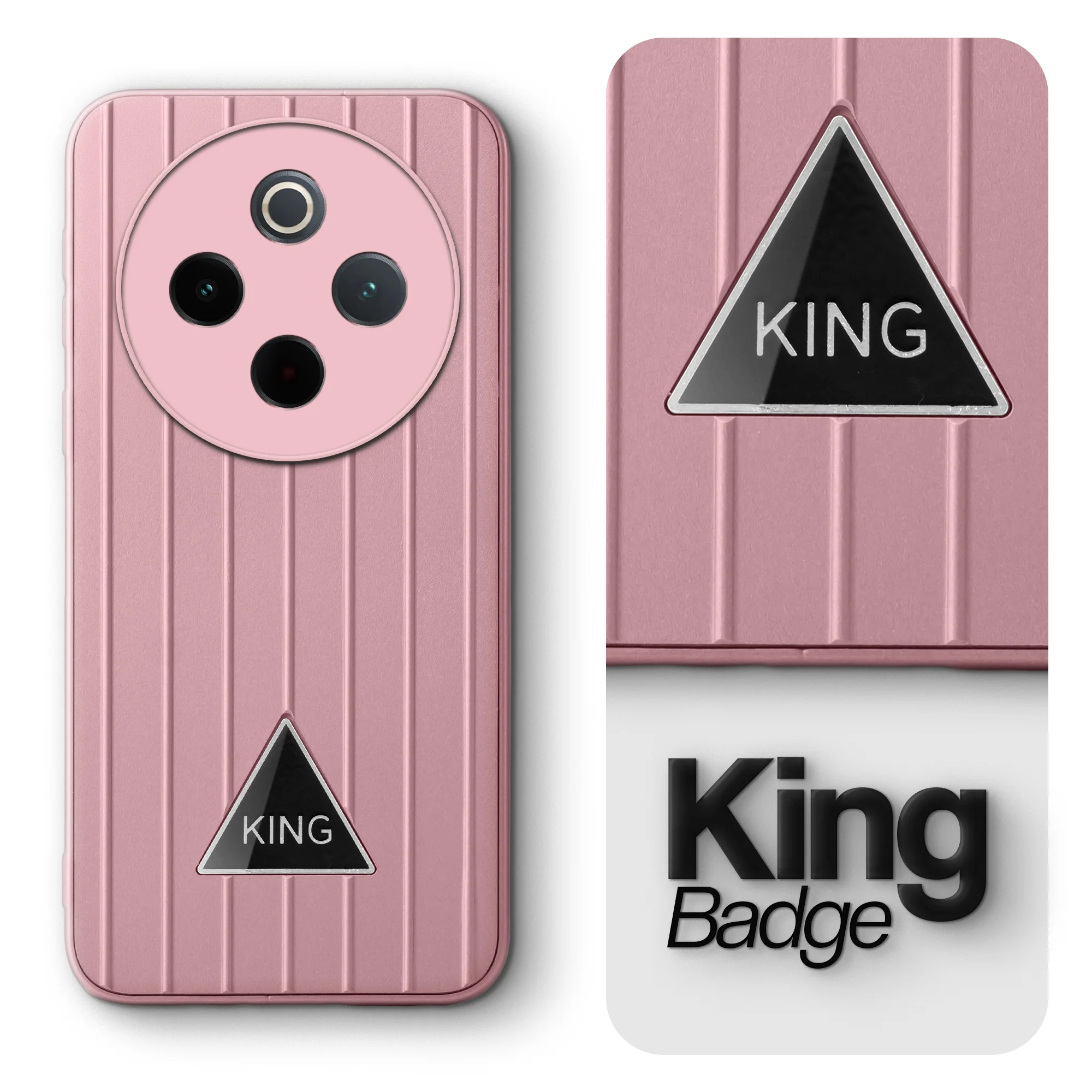 Glossy Matte Line Texture Back Cover for Vivo T4 5G - Image 46