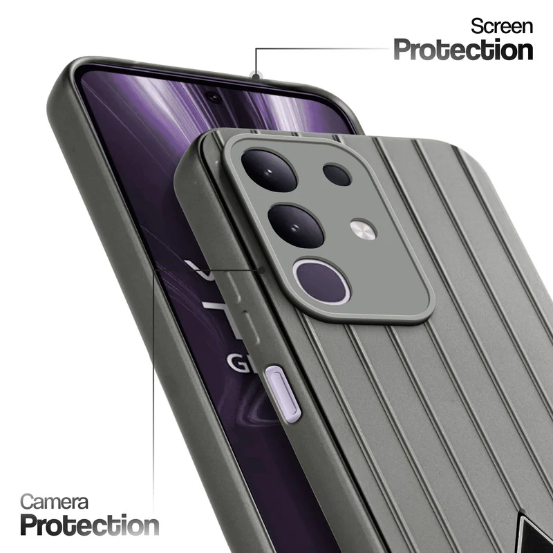 Glossy Matte Line Texture Back Cover for Vivo T4x 5G - Image 24