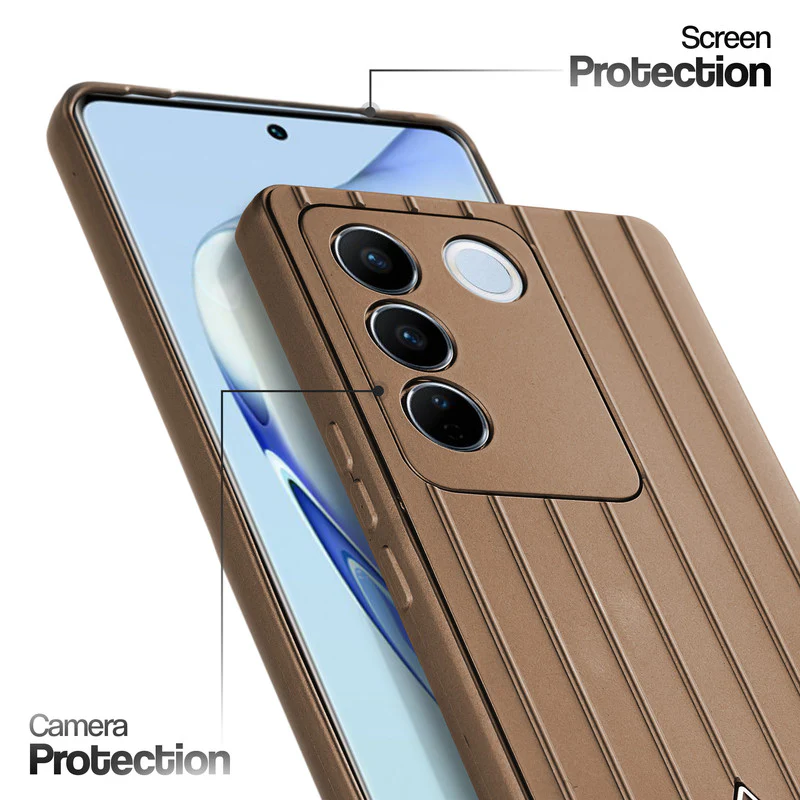 Glossy Matte Line Texture Back Cover for Vivo V27 Pro 5G - Image 17