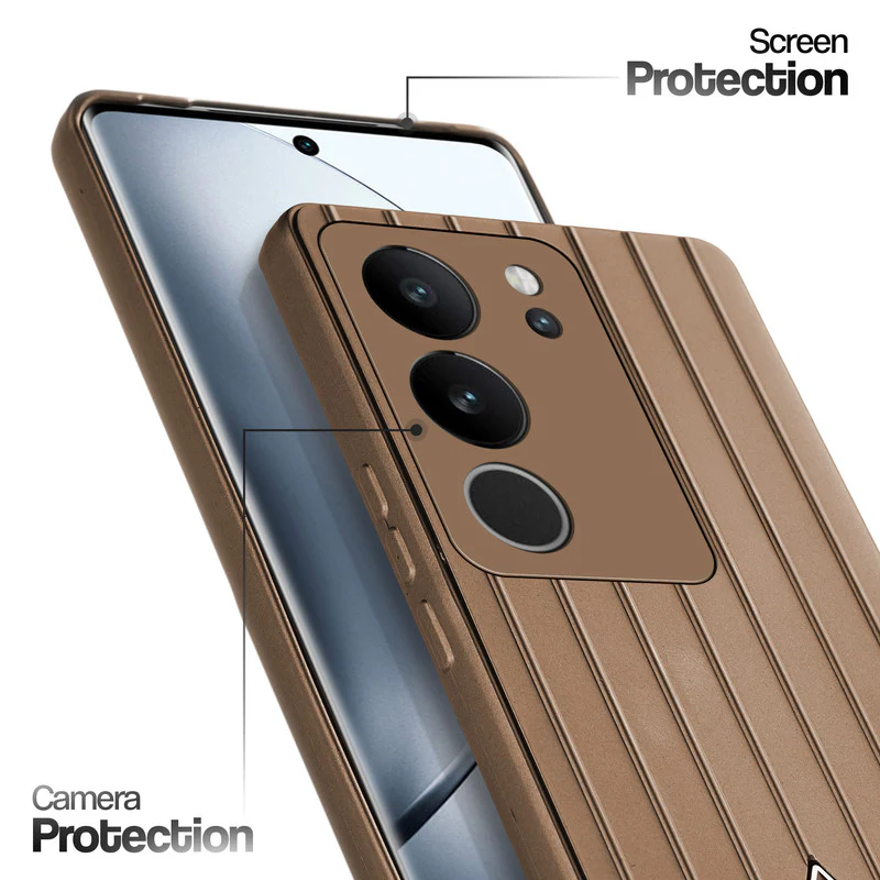 Glossy Matte Line Texture Back Cover for Vivo V29 5G - Image 17