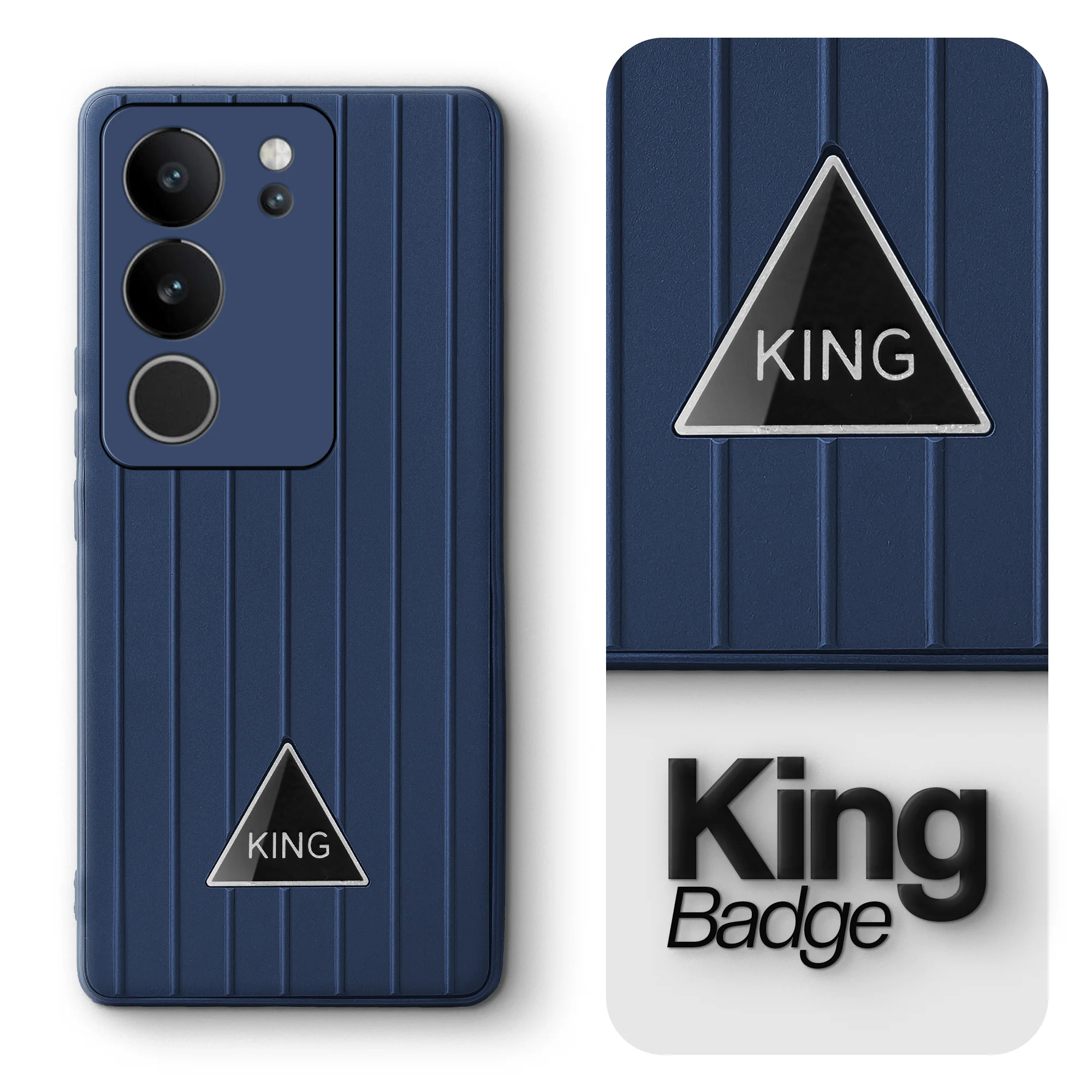 Glossy Matte Line Texture Back Cover for Vivo V29 Pro 5G - Image 39