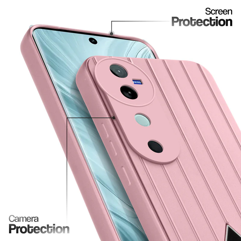 Glossy Matte Line Texture Back Cover for Vivo V40 5G - Image 45