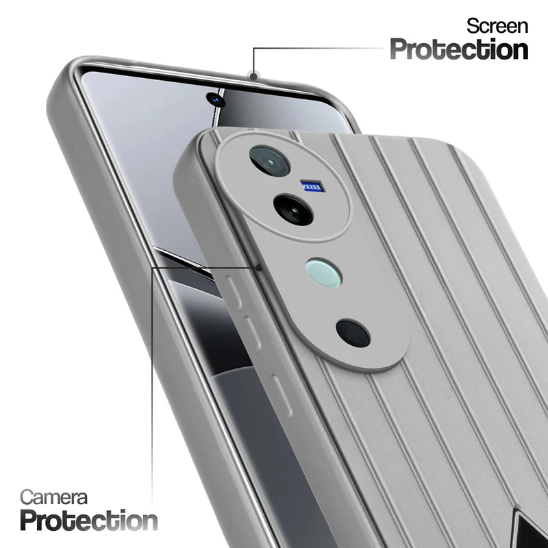 Glossy Matte Line Texture Back Cover for Vivo V40 Pro 5G - Image 31