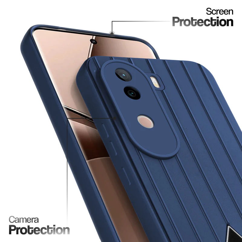 Glossy Matte Line Texture Back Cover for Vivo V40e 5G - Image 38