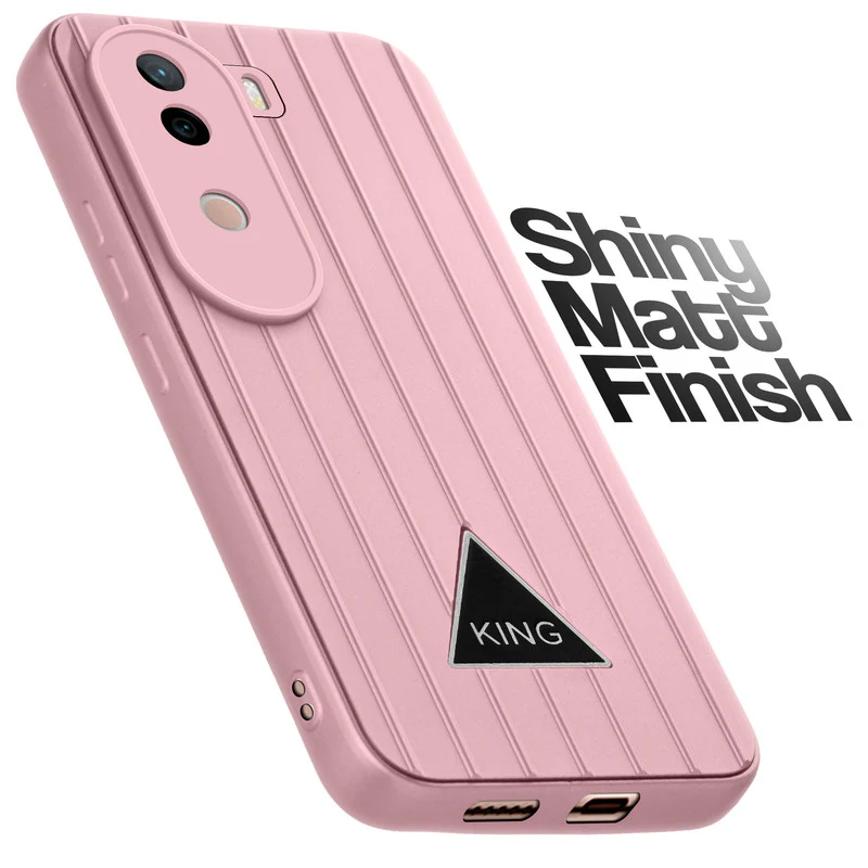 Glossy Matte Line Texture Back Cover for Vivo V40e 5G - Image 48