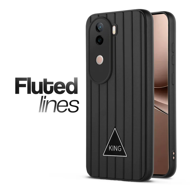 Glossy Matte Line Texture Back Cover for Vivo V40e 5G - Image 8
