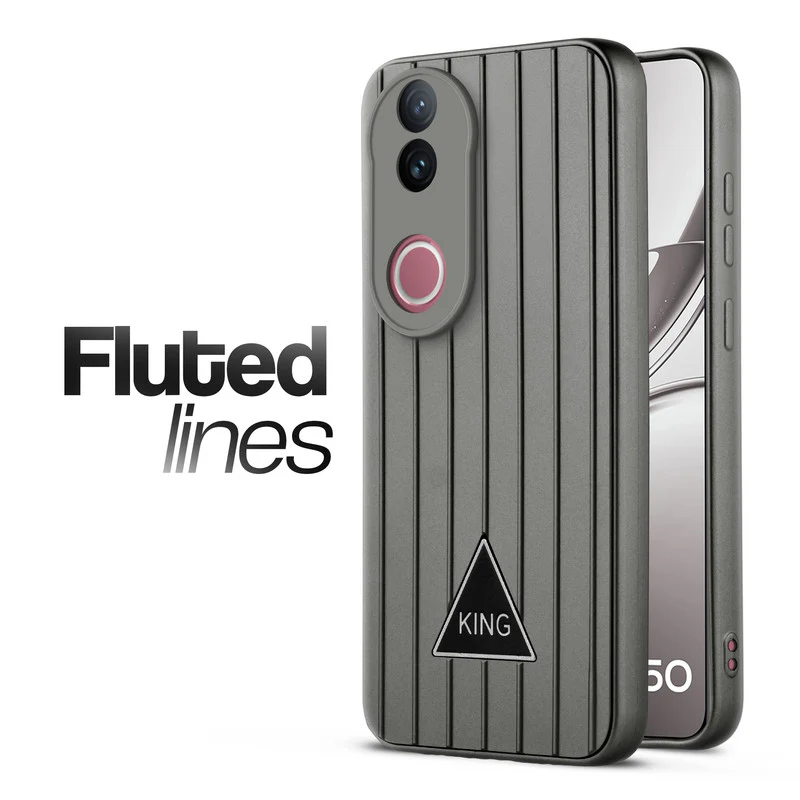 Glossy Matte Line Texture Back Cover for Vivo V50 5G - Image 22