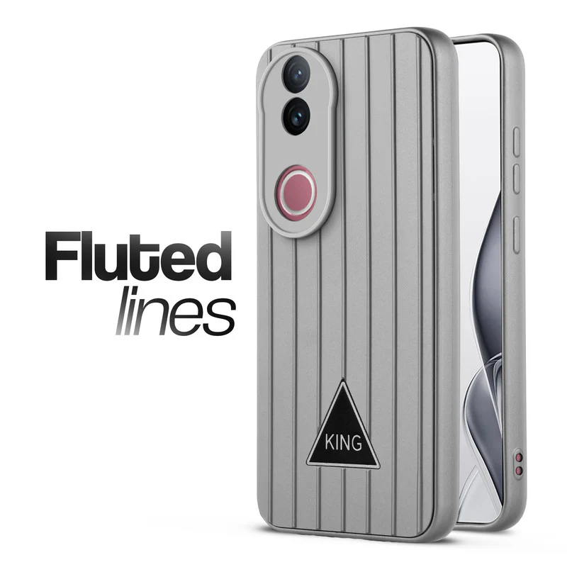 Glossy Matte Line Texture Back Cover for Vivo V50e 5G - Image 29