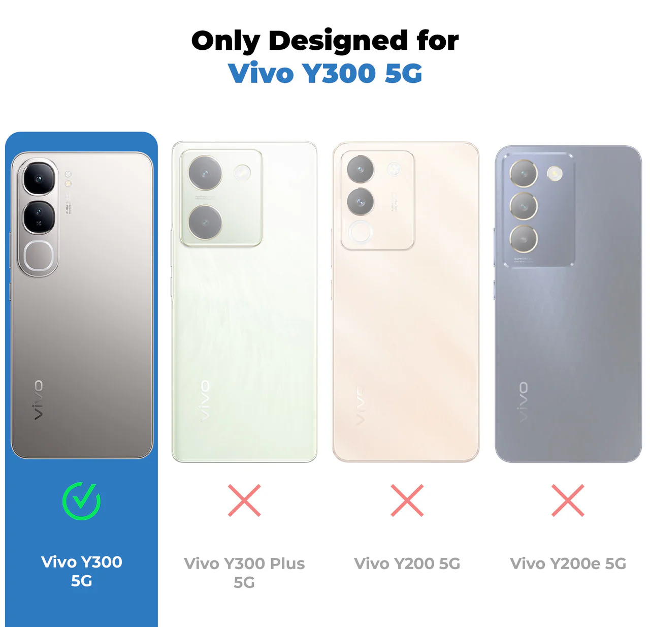 Glossy Matte Line Texture Back Cover for Vivo Y300 5G - Image 2
