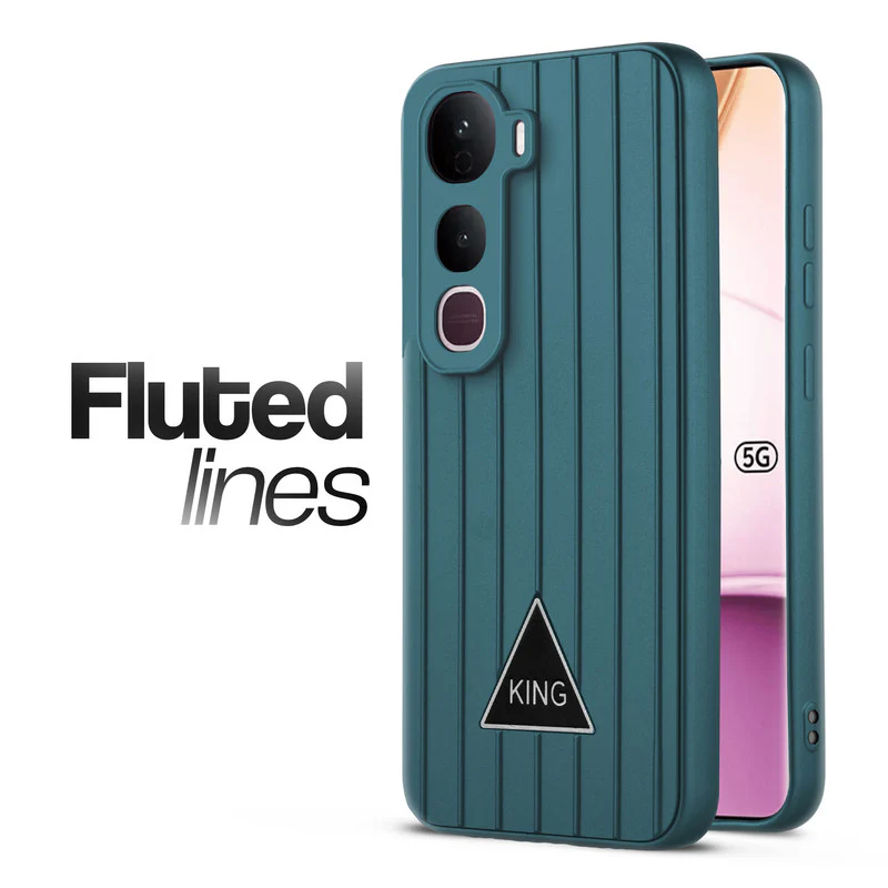 Glossy Matte Line Texture Back Cover for Vivo Y400 Pro 5G
