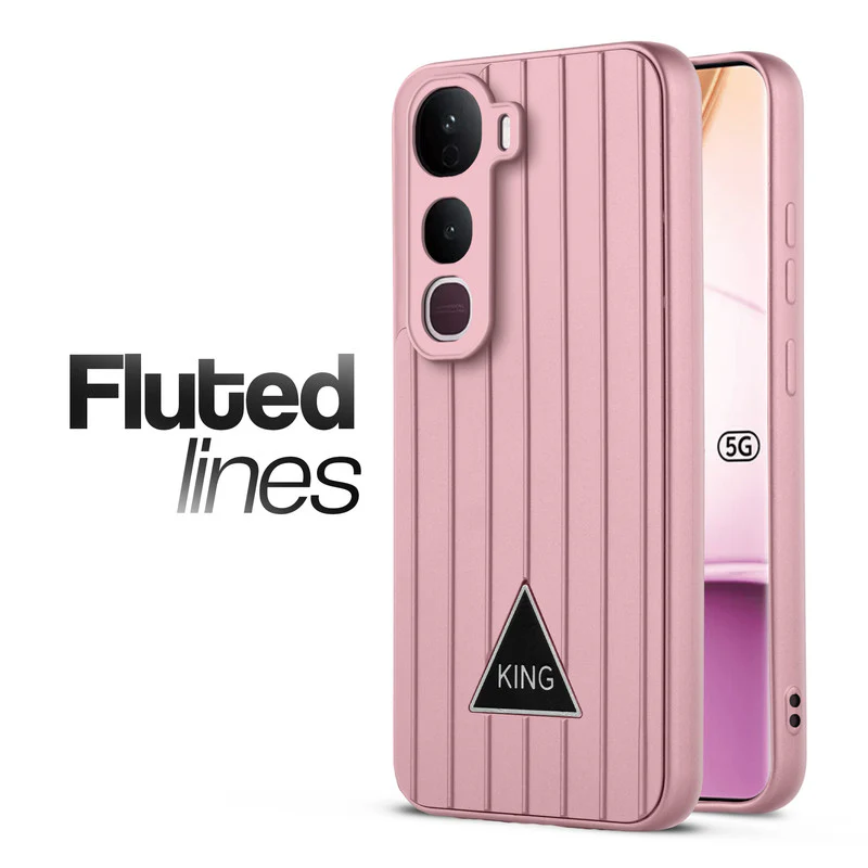 Glossy Matte Line Texture Back Cover for Vivo Y400 Pro 5G - Image 43