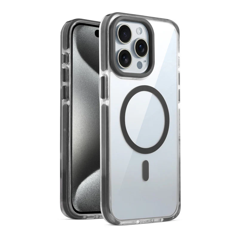 Grip-Line Frame Bumper Case For Apple iPhone 15 Pro
