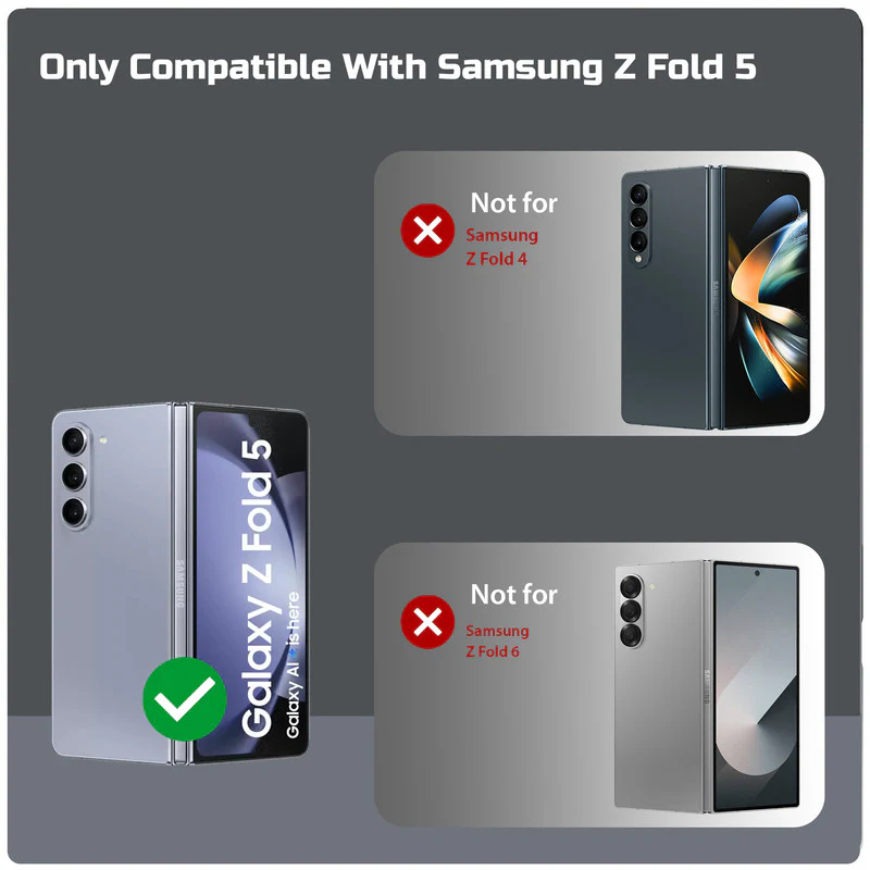 Handy Cover for Samsung Z Fold 5 with Integrated Pen Holder and Screen Friendly Stylus Pen - Image 2