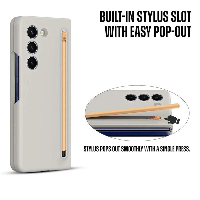 Handy Cover for Samsung Z Fold 5 with Integrated Pen Holder and Screen Friendly Stylus Pen - Image 21