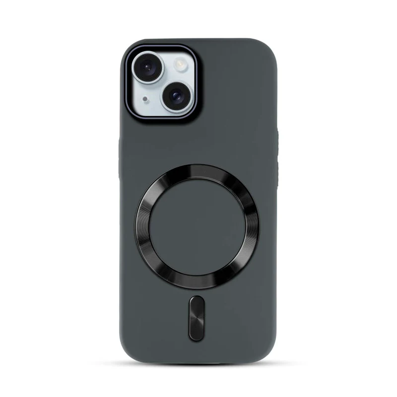 Hard Back Wireless Charging Support Case for Apple iPhone 15, Durable Design & Shiny Wireless Charging Support Ring - Image 10