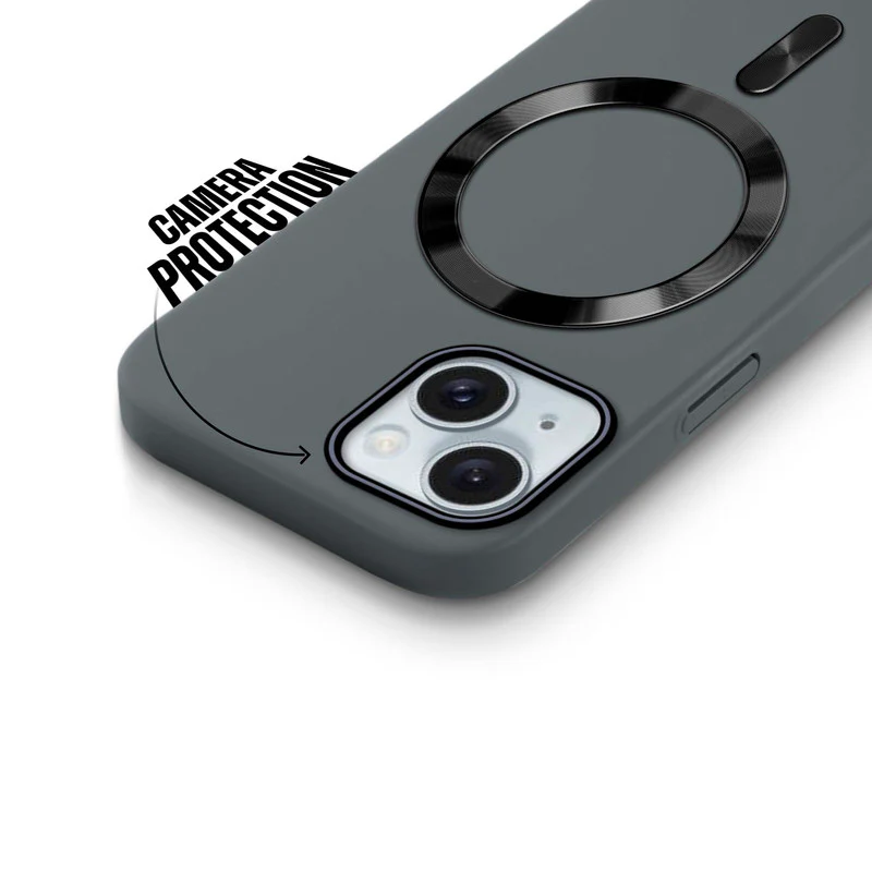Hard Back Wireless Charging Support Case for Apple iPhone 15, Durable Design & Shiny Wireless Charging Support Ring - Image 11