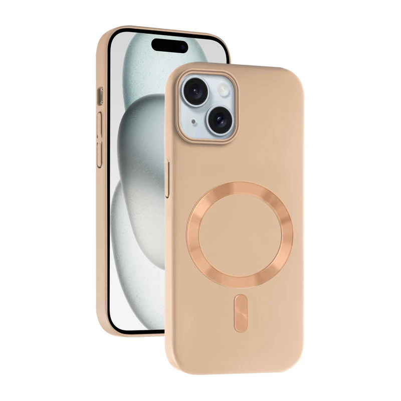 Hard Back Wireless Charging Support Case for Apple iPhone 15, Durable Design & Shiny Wireless Charging Support Ring - Image 13
