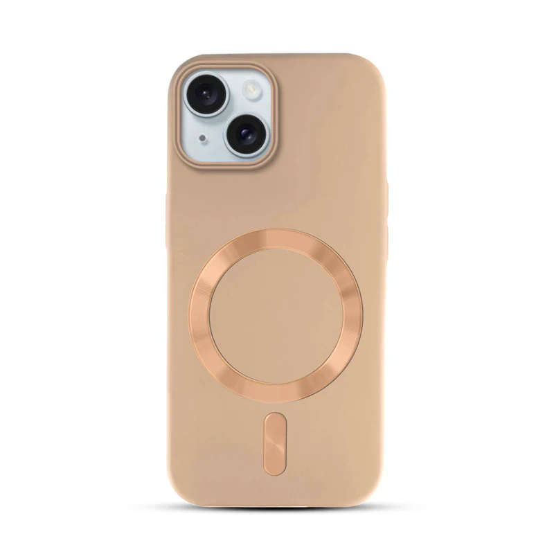 Hard Back Wireless Charging Support Case for Apple iPhone 15, Durable Design & Shiny Wireless Charging Support Ring - Image 16