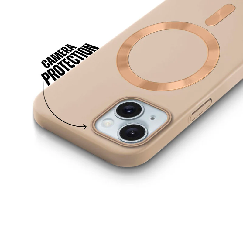 Hard Back Wireless Charging Support Case for Apple iPhone 15, Durable Design & Shiny Wireless Charging Support Ring - Image 17