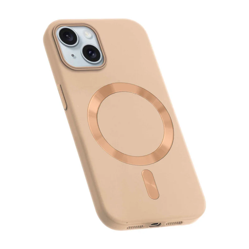 Hard Back Wireless Charging Support Case for Apple iPhone 15, Durable Design & Shiny Wireless Charging Support Ring - Image 18