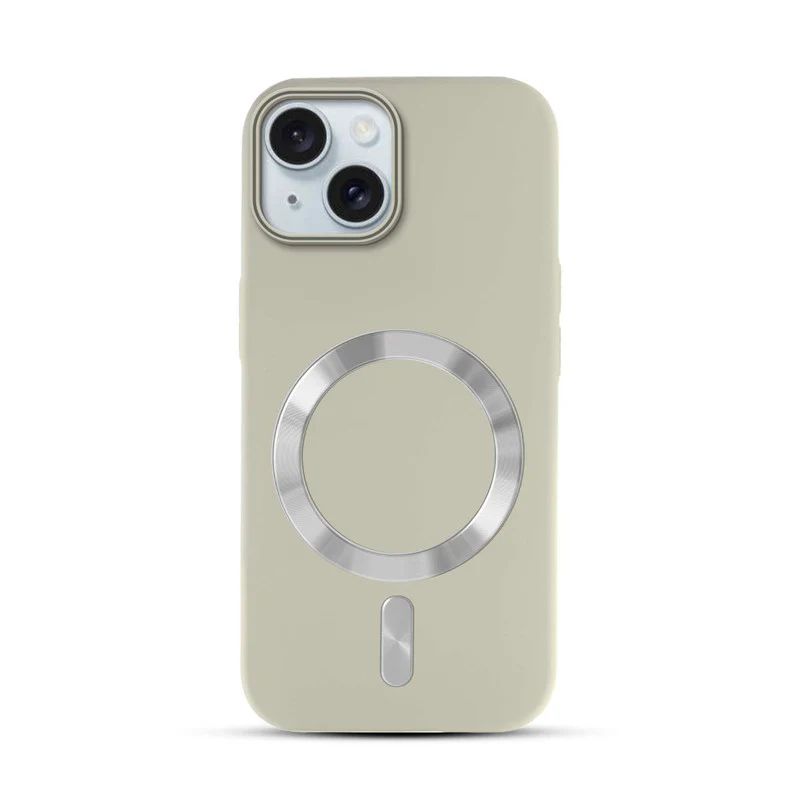 Hard Back Wireless Charging Support Case for Apple iPhone 15, Durable Design & Shiny Wireless Charging Support Ring - Image 22