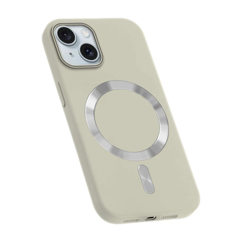 Hard Back Wireless Charging Support Case for Apple iPhone 15, Durable Design & Shiny Wireless Charging Support Ring - Image 24