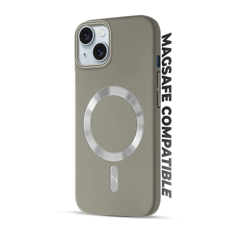 Hard Back Wireless Charging Support Case for Apple iPhone 15, Durable Design & Shiny Wireless Charging Support Ring - Image 27