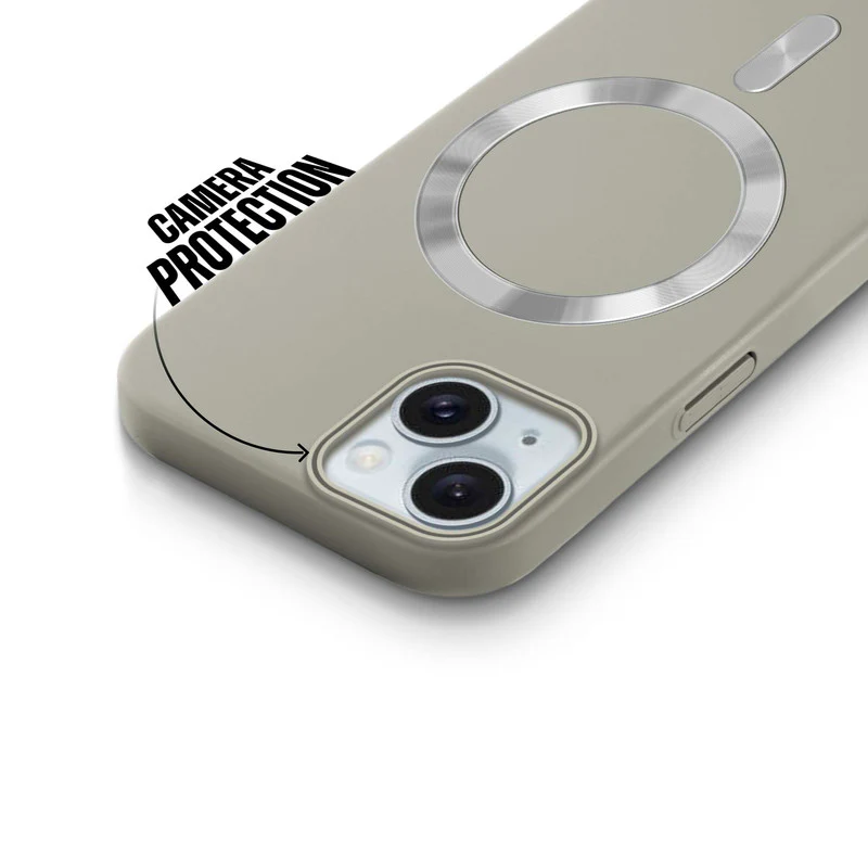 Hard Back Wireless Charging Support Case for Apple iPhone 15, Durable Design & Shiny Wireless Charging Support Ring - Image 29